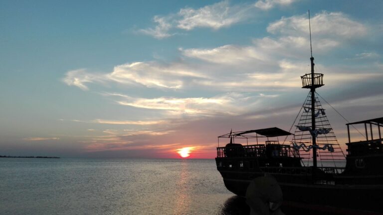 Barco pirata en Campeche.
