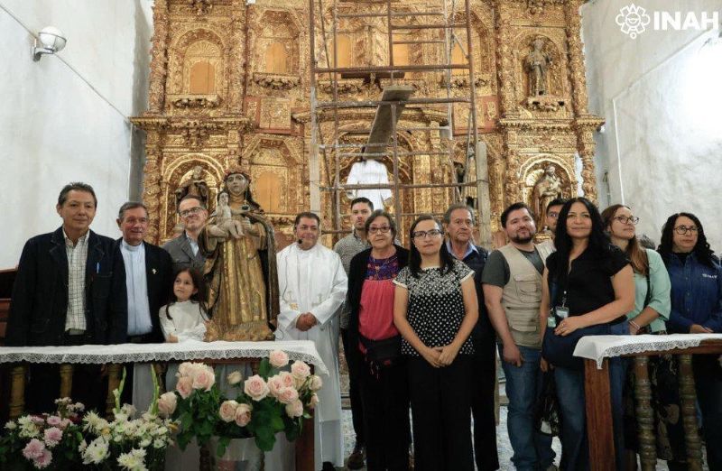 Rescate de la imagen de Santa Rosa de Lima.